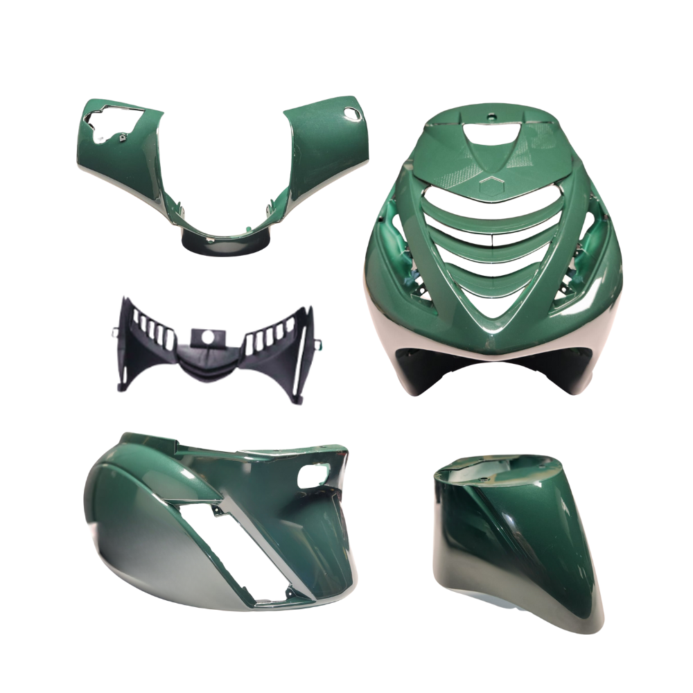 PLAATSET APLUS PASSEND OP PIAGGIO ZIP SP 5 DELIG - ALFA GREEN (NETTO PRIJS)