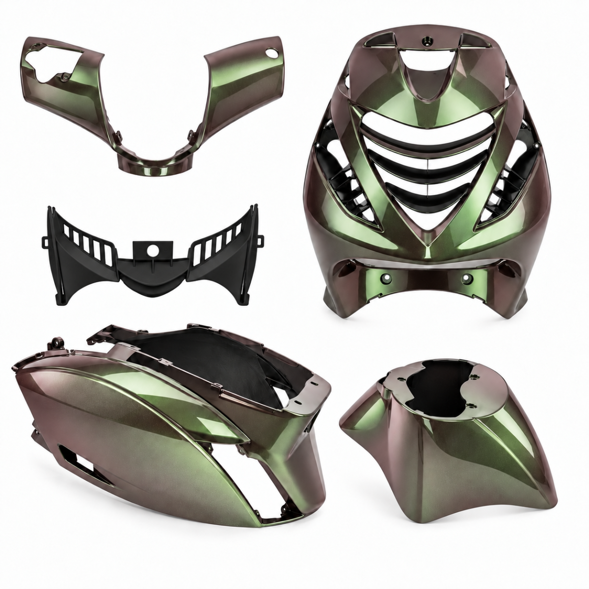 Plaatset Aplus Passend Op Piaggio Zip SP 5 Delig - Scarabee Cameleon