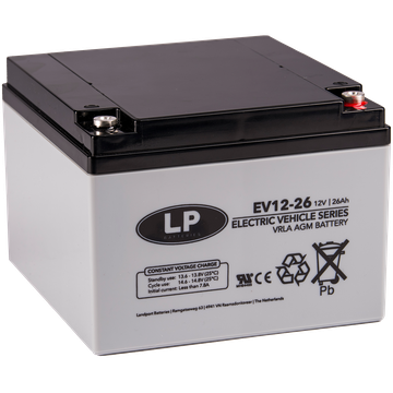 ACCU LP12-26 T12 / VRLA EV12026 T12 (ENKEL OP BESTELLING)