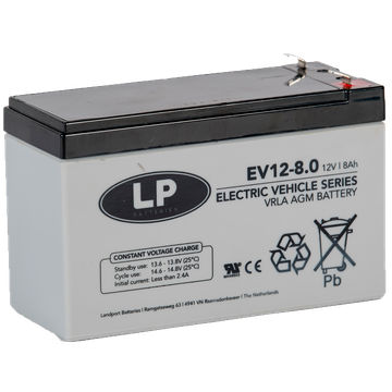 ACCU LP12-8 T1 / VRLA EV120080 T1 (ENKEL OP BESTELLING)
