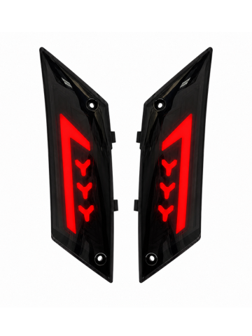 KNIPPERLICHTSET ALPHA ''ARROW'' TUBE DAGRIJ ACHTERZIJDE L+R PASSEND OP ZIP (MATRIX) SMOKE - E-KEUR