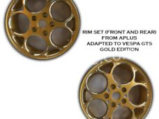 VELGEN SET 12''  APLUS (VOOR + ACHTER) PASSEND OP VESPA GTS GOLD EDITION