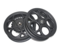 VELGEN SET APLUS (VOOR + ACHTER) PASSEND OP VESPA PRIMAVERA/SPRINT - MATT BLACK EDITION - NETTO PRIJS