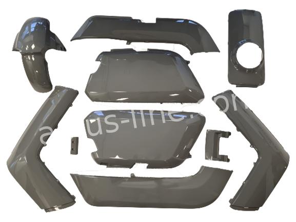 APLUS PLAATSET ALLE GESPOTEN DELEN NARDO GREY DARKER PASSEND OP N1