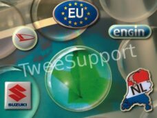 GEDOMEERDE STICKERS 250 ST