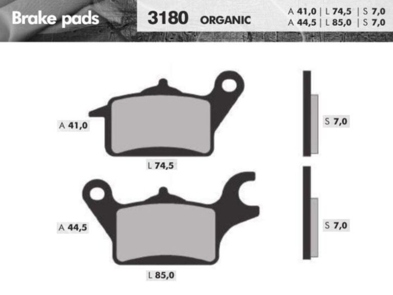 REMBLOKSET BRENTA BR3180 NIU N1S DELIVERY ACHTER KAWASAKI Z PRO (E-MARK)