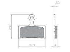 REMBLOKSET BRENTA BR422 KNAAP/RDT/DON SOURIS-CAPO FATBIKE GESINTERD (E-MARK)