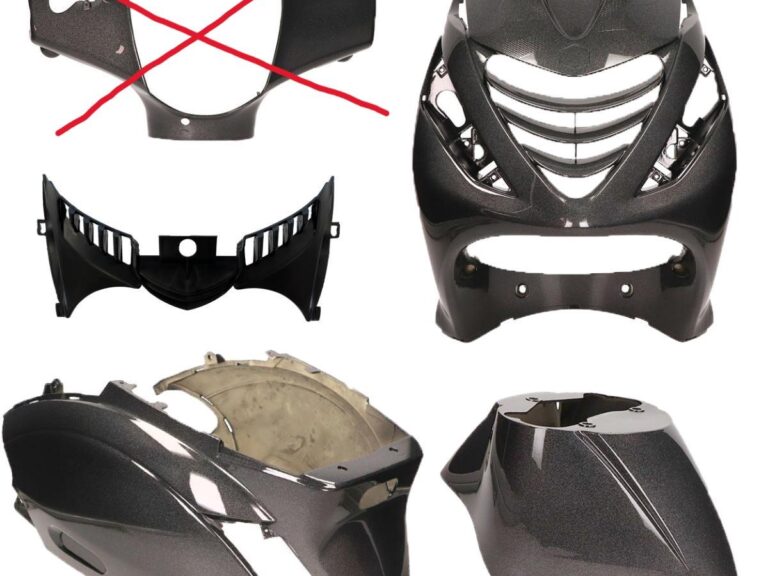 PLAATSET APLUS PASSEND OP PIAGGIO ZIP SP 5 DELIG PSYCHEDELIC ZWART/GRIJS (ZONDER STUURKAP)