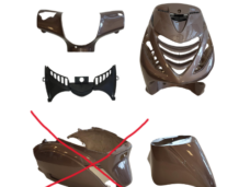 PLAATSET APLUS PASSEND OP PIAGGIO ZIP SP 5 DELIG - BAJA BRONZE METALLIC (ZONDER ACHTERKAP)