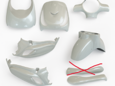 PLAATSET APLUS PASSEND OP FIDDLE II - PEARL WHITE (ZONDER RECHTER ONDERKAP)