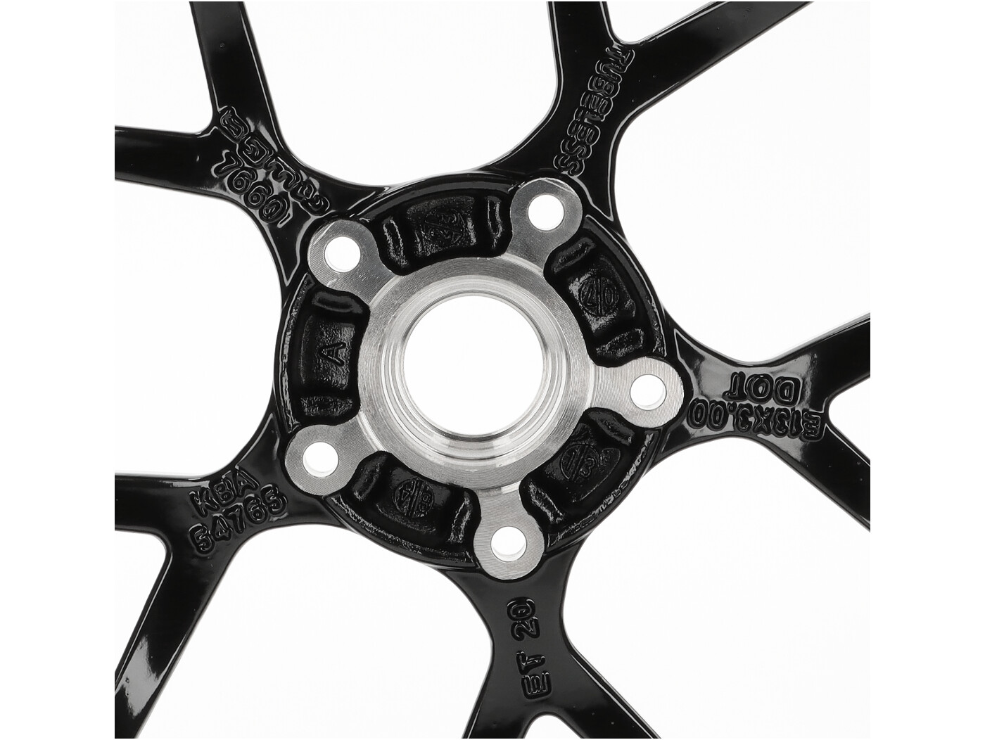 Voorwiel/achterwiel Bgm Pro Pro Sport (zie Opmerking) 13 Inch Glans Zwart Gts 250cc, Gts 300, Gts 310, Gtv, Gts 125cc Bgm7660gb - Afbeelding 7