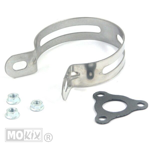 Klem Voor Demper E-NOX" Universeel Inox 70mm" - Tecnigas