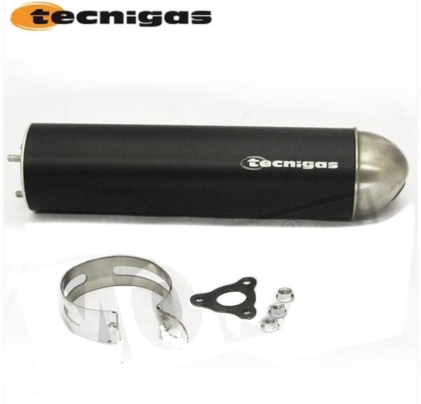 Einddemper Tecnigas E-NOX/RSG ALU Zwart