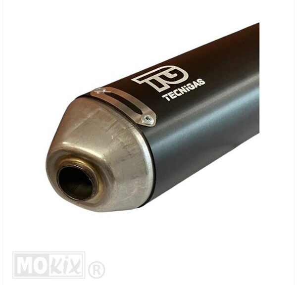 Einddemper E-NOX EVO Rieju MRT ALU Zwart - Tecnigas