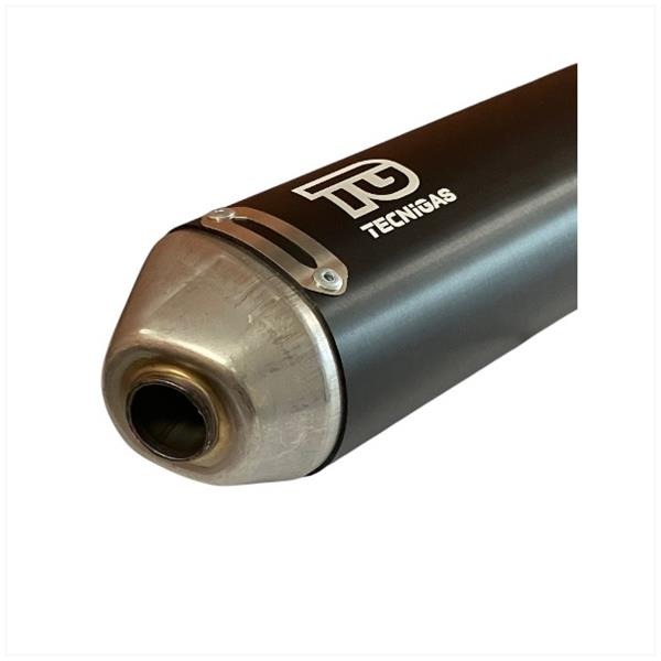Einddemper E-NOX EVO Rieju MRT ALU Zwart - Tecnigas