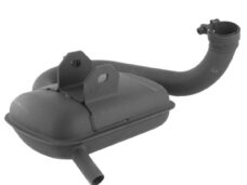 Uitlaat Vespa PX200/RALLY 200 Zwart Tecnigas