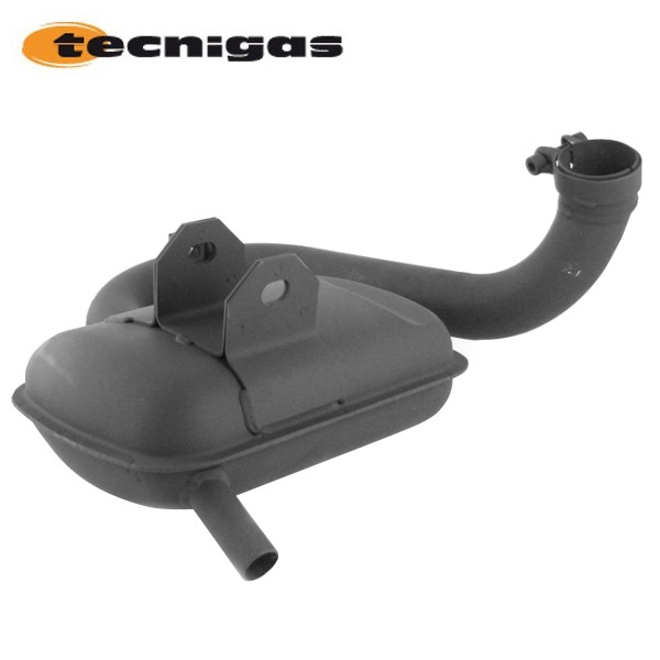Uitlaat Vespa PX200/RALLY 200 Zwart Tecnigas