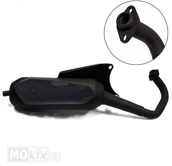 Uitlaat Silent-PRO Piaggio SFERA/ET2 CE Black - Tecnigas