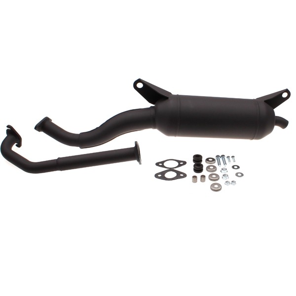 Uitlaat Silent-PRO Kymco MXU 50 Reverse Black - Tecnigas