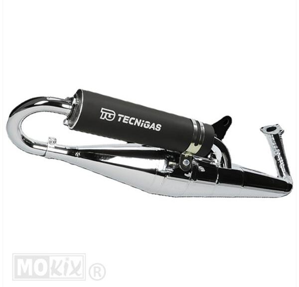 Scarico BIG RS Piaggio/Aprilia 125/180cc cromato - Tecnigas
