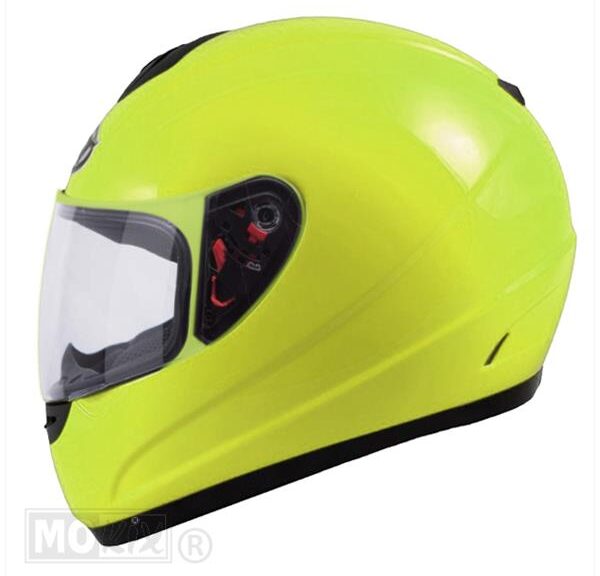 Helm Thunder II Solid Fluor Geel   S - MT Helmets