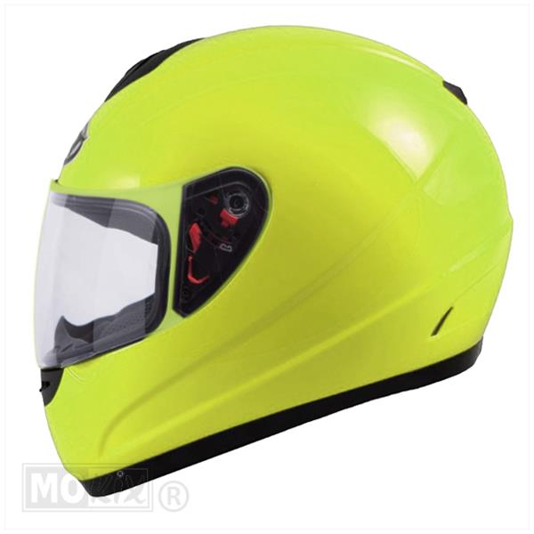 Helm Thunder II Solid Fluor Geel S - MT Helmets