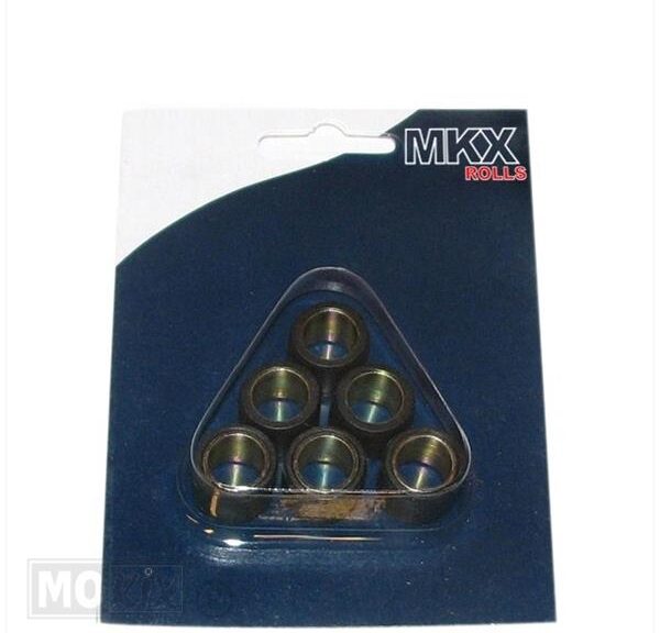 Rollenset (6) 19x15.5 MKX  8.3gr