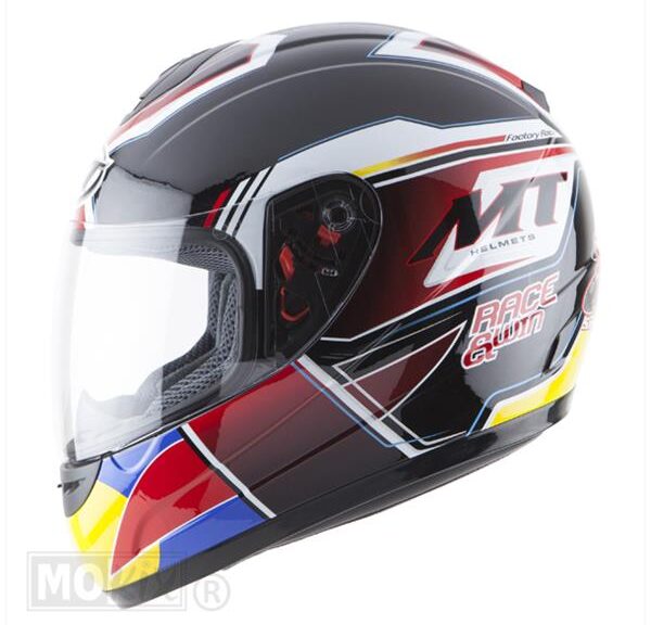 Helm Thunder Kids Race&WIN Zwart    (Xxxs) S - MT Helmets