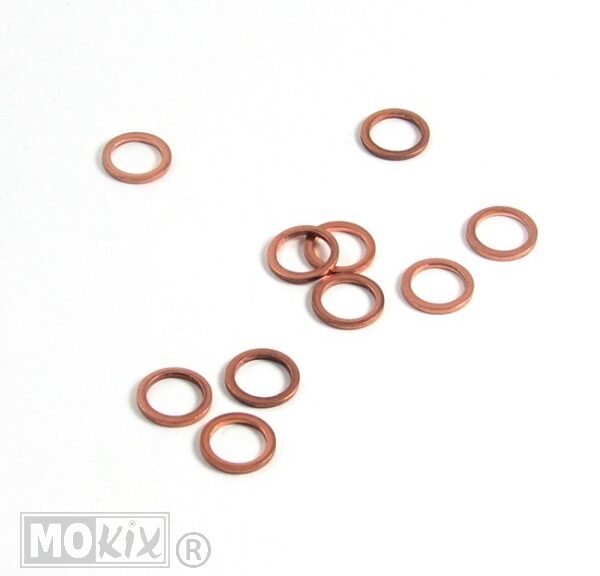 Rood-Koperen Ring 10x14mm 10stuks - Bollard