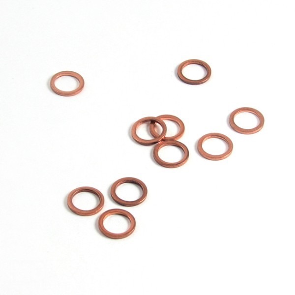 Rood-Koperen Ring 10x14mm 10stuks - Bollard