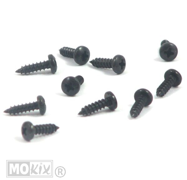Parkerset 2.9x 9.5 Zwart 10st - Bollard