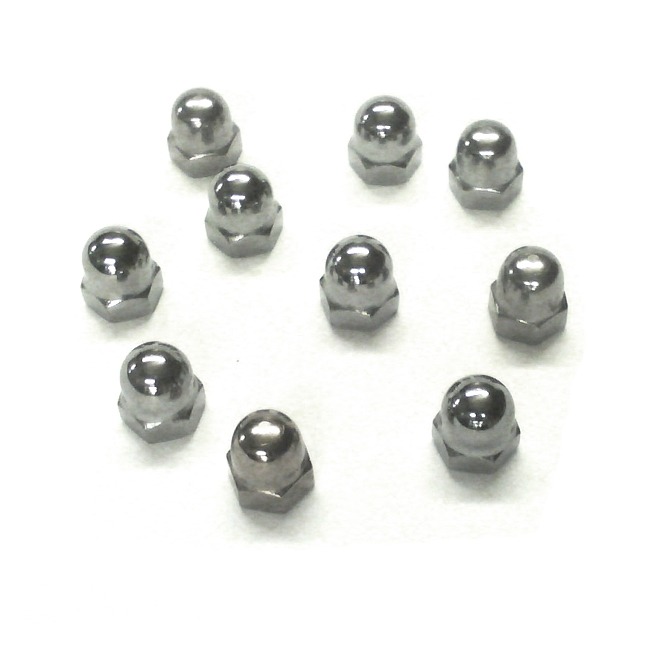 Moer M 6 x1.00 Dopmoer Chroom 10stuks - Bollard
