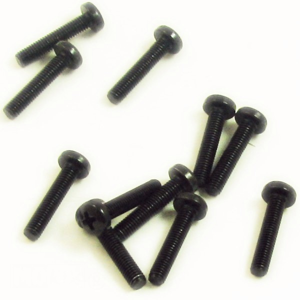Metaalschroef M5x25 Kruiskop Zwart 10stuks - Bollard