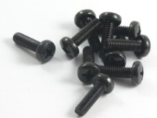 Metaalschroef M6x30 Kruiskop Zwart 10stuks - Bollard