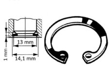 Circlip Inwendig 13mm (10) - Bollard