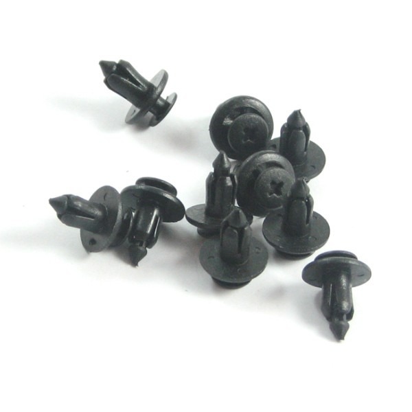 Schroefnagel Kunststof Zwart 6mm 10stuks