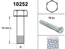 Bout M 6x 10 Elvz 8.8 10stuks - Bollard