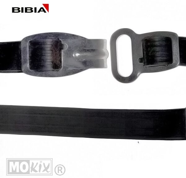 Krawat kempingowy 75 cm, haczyk/oczko, czarny Bibia