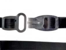 Kofferrekbinder DUN 45cm Haak/OOG Zwart Bibia