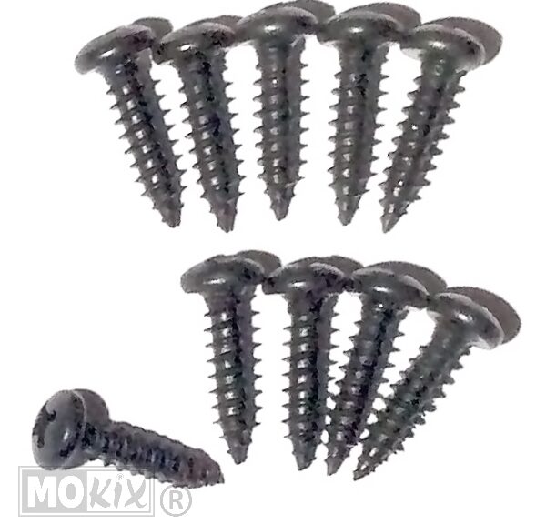 Parkerset 4.2x16   Zwart      10st - Bollard