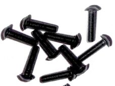 Metaalschroef M5x20 Zwart Inbus Bolkop 10stuks - Bollard