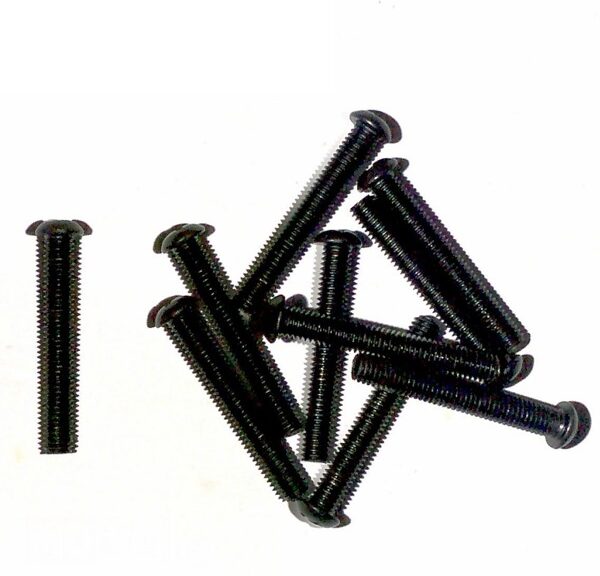 Metaalschroef M5x35 Kruiskop Zwart 10stuks - Bollard