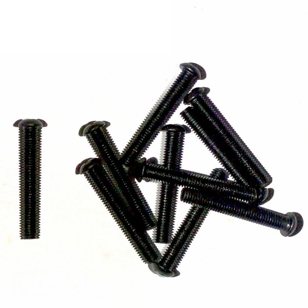 Metaalschroef M5x35 Kruiskop Zwart 10stuks - Bollard