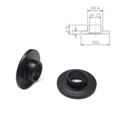 Carrosseriering PVC M6x16x4.5 Zwart (10) - Bollard