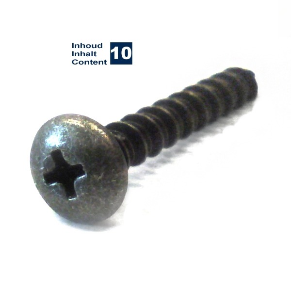 Parkerset 5.0x40 Zwart 10st - Bollard