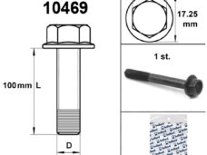 Flens Frame Bouten SW13 M8x100 Zwart (1) - Bollard