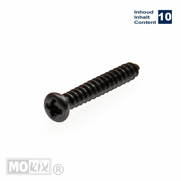 Parkerset 3.0x19 Zwart 10st - Bollard