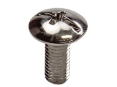 Plaatwerk Schroef M5x12 Kruiskop 14mm Chroom (6) - Bollard