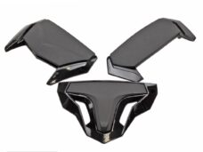 Afdekkapjes Atom MAT Zwart SET - MT Helmets