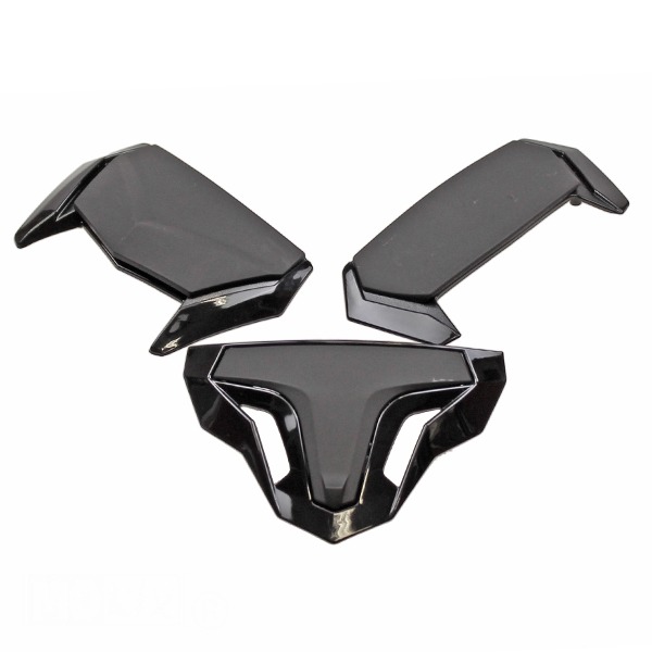 Afdekkapjes Atom MAT Zwart SET - MT Helmets